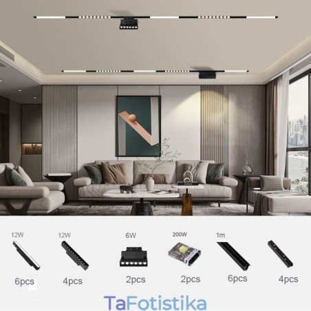 Χωνευτός Μαγνητικός Φωτιστικός Φωτισμός Πορείας Διακοσμητικός Φωτισμός 3M*2 Χωνευτός Μαγνητικός Φωτιστικός Φωτισμός Πορείας Διακοσμητικός Φωτισμός 3M*2