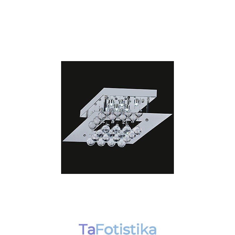Μοντέρνο μοντέρνο κρύσταλλο ηλεκτρολυμένο μέταλλο χωνευτό στήριγμα