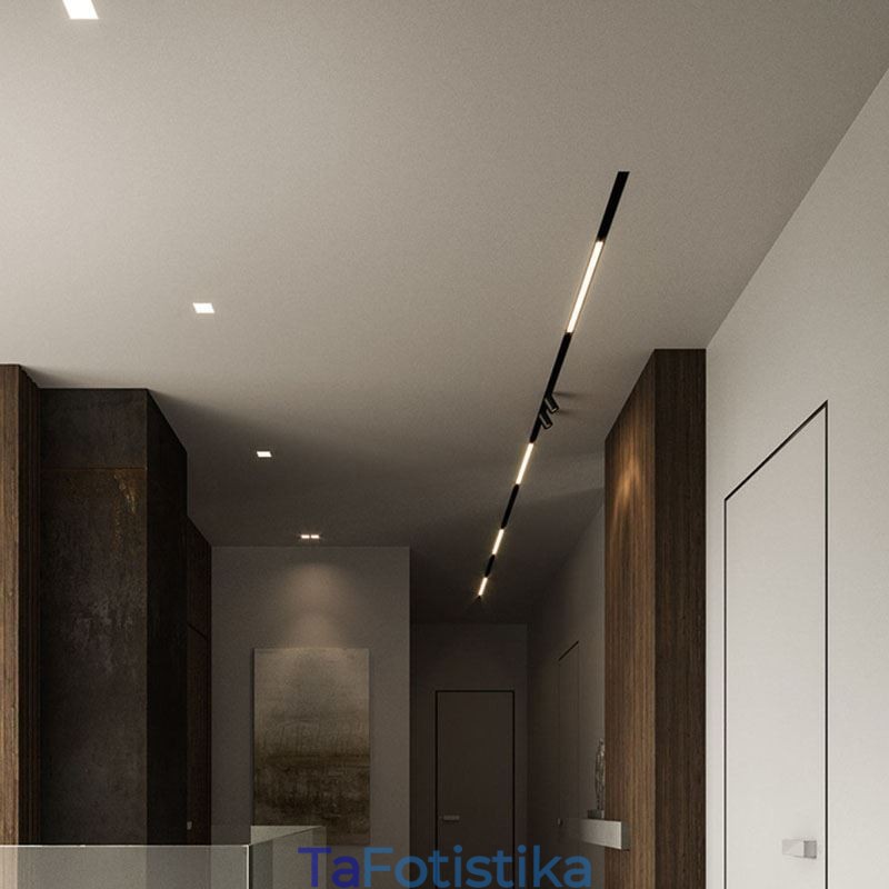 Track Linear Light Magnetic Recessed Spotlight Floodlight 36V