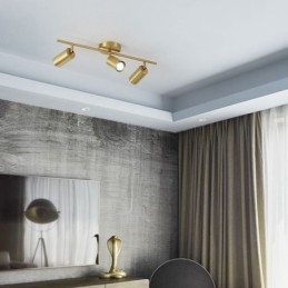 Φωτιστικό οροφής Nordic Brass Flush Mount