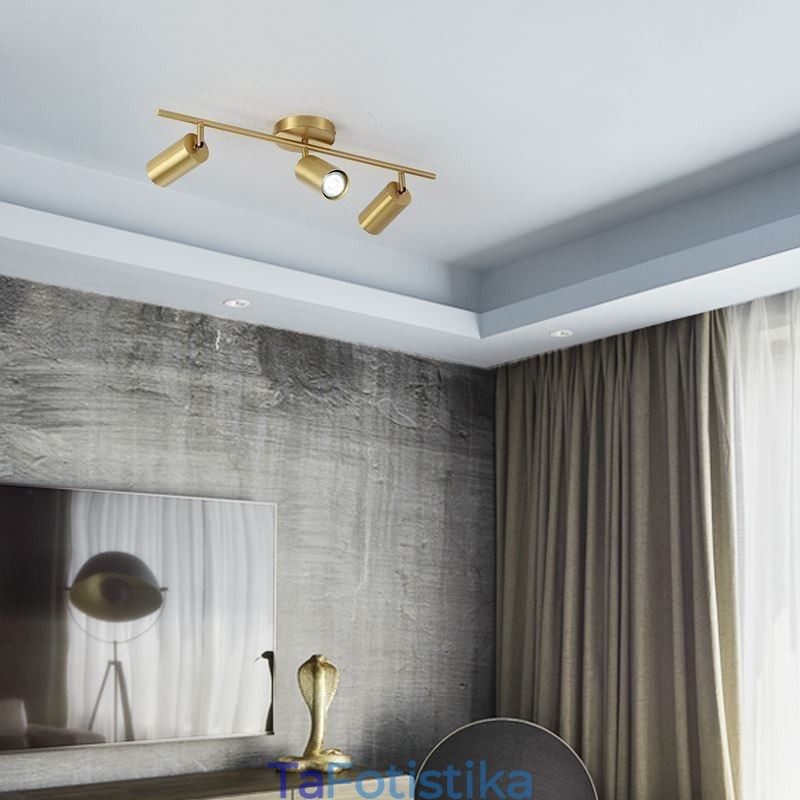 Φωτιστικό οροφής Nordic Brass Flush Mount