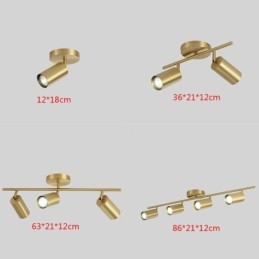 Φωτιστικό οροφής Nordic Brass Flush Mount