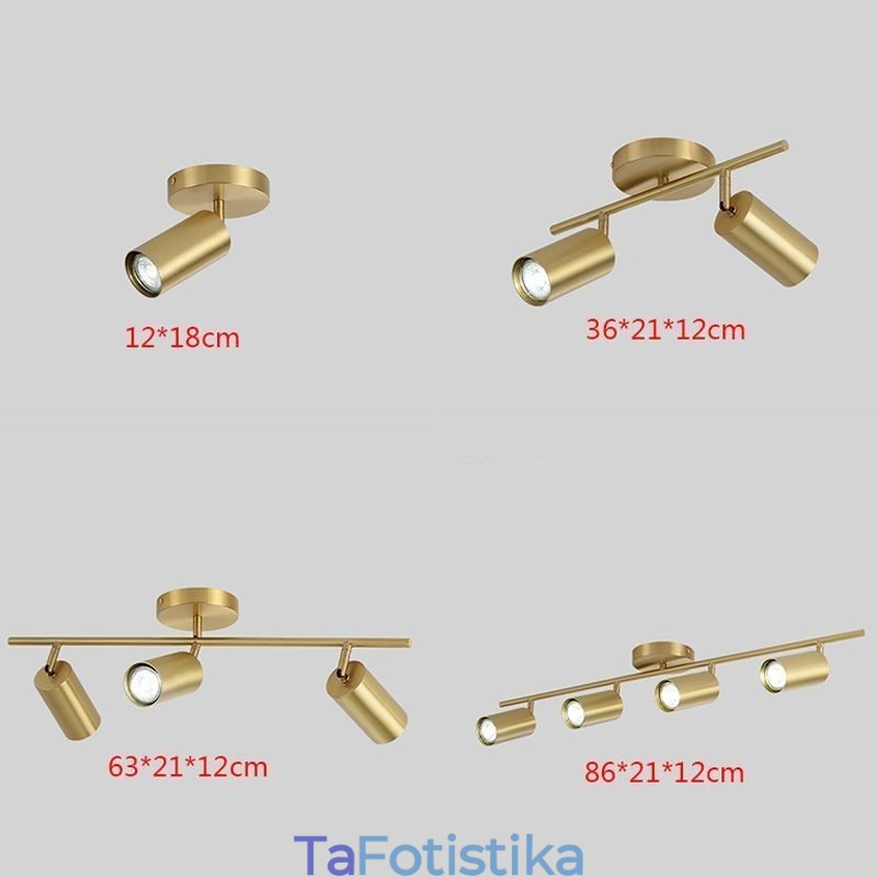 Φωτιστικό οροφής Nordic Brass Flush Mount