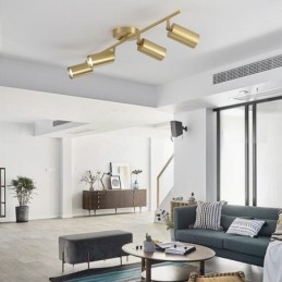 Φωτιστικό οροφής Nordic Brass Flush Mount