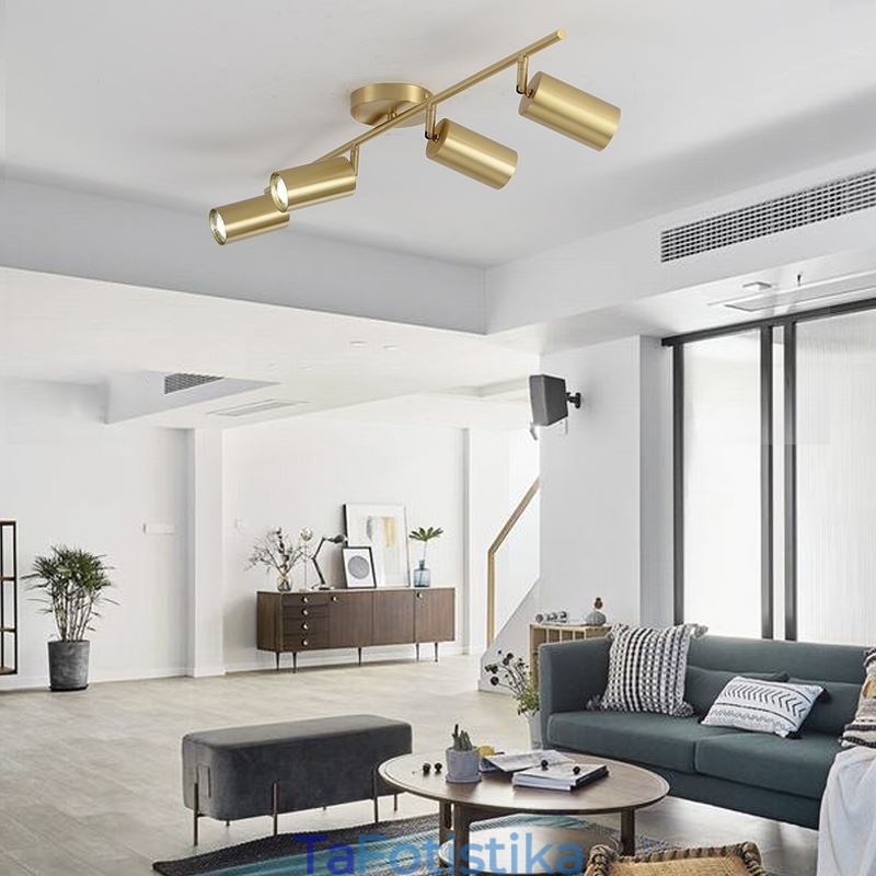 Φωτιστικό οροφής Nordic Brass Flush Mount