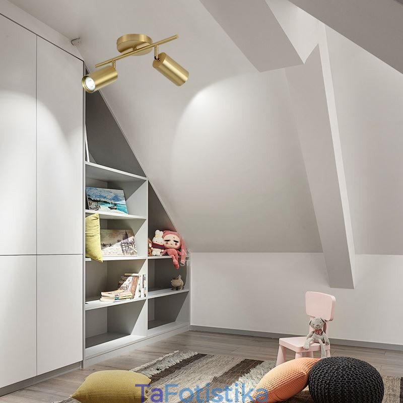 Φωτιστικό οροφής Nordic Brass Flush Mount