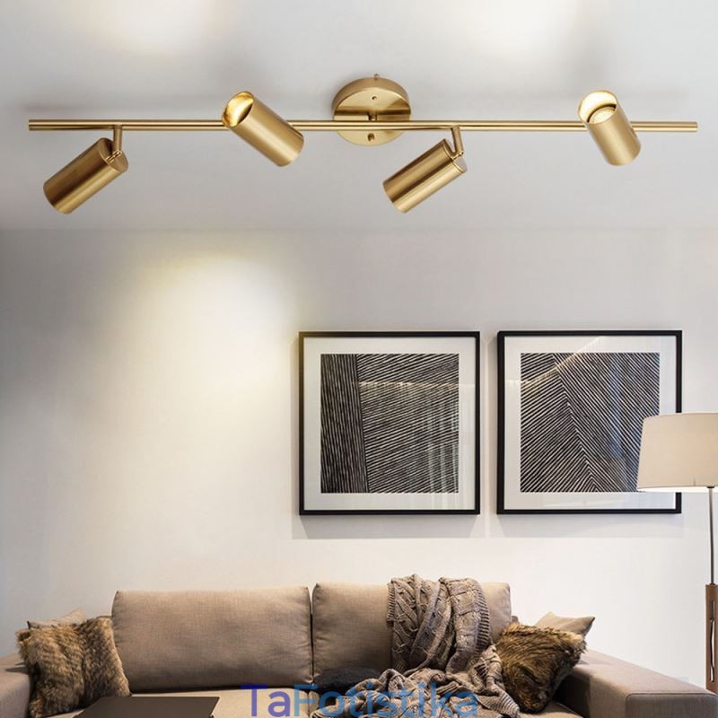 Μοντέρνο απλό φωτιστικό οροφής αλουμινίου Spotlight