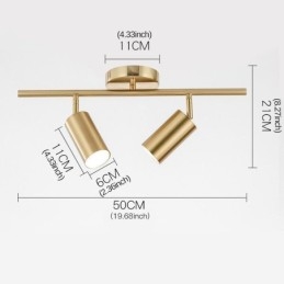 Μοντέρνο απλό φωτιστικό οροφής αλουμινίου Spotlight