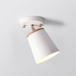 Nordic Iron Spotlight Ξύλινο απλό φωτιστικό οροφής (μονόφωτο)