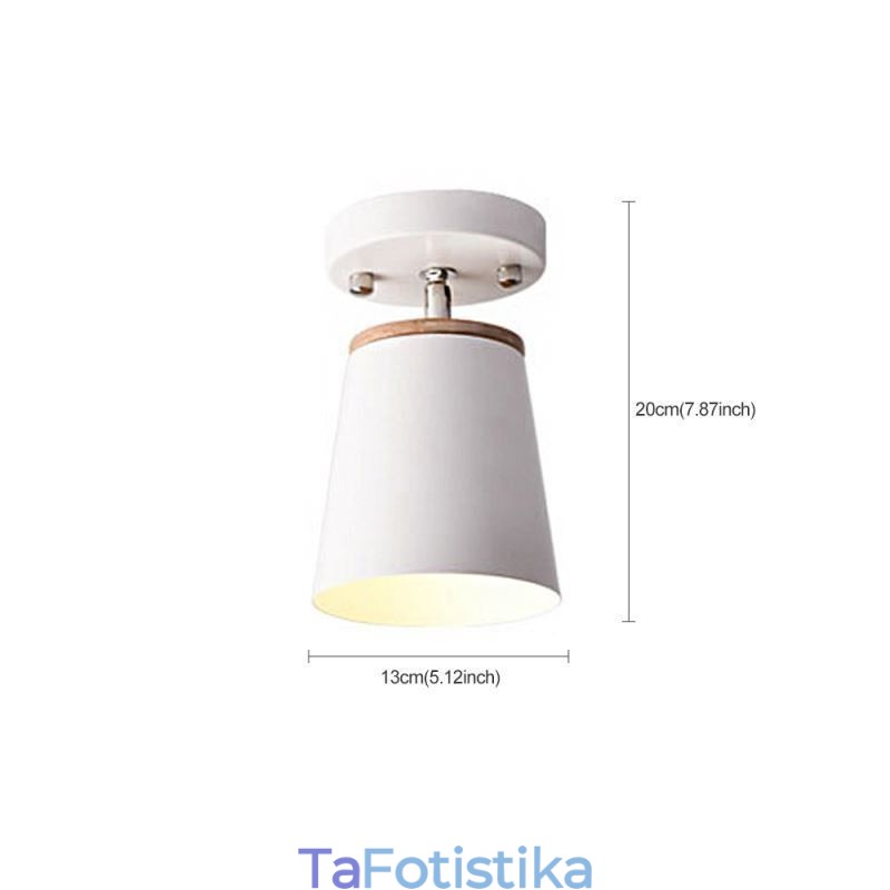 Nordic Iron Spotlight Ξύλινο απλό φωτιστικό οροφής (μονόφωτο)