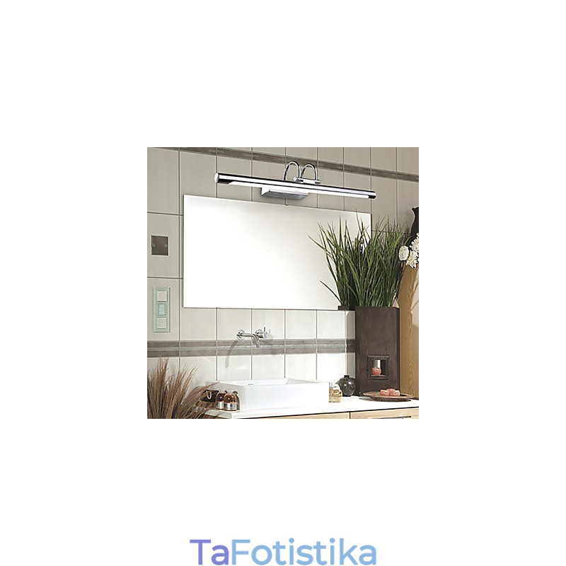 Φωτιστικά καθρέφτη από ανοξείδωτο ατσάλι Ακρυλικά Φωτιστικά τοίχου μπάνιου Φώτα Μακιγιάζ Κρύο Λευκό Ζεστό Λευκό (Μέγεθος:57X13,5X15)