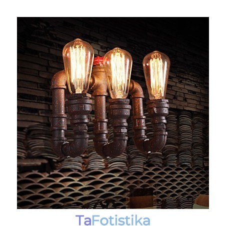 Απλίκες τοίχου Mini Style Rustic Lodge Metal Απλίκες τοίχου Mini Style Rustic Lodge Metal