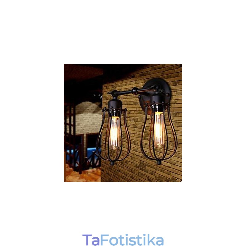Township Διπλό Επιτοίχιο Φωτιστικό Γκρέιπφρουτ