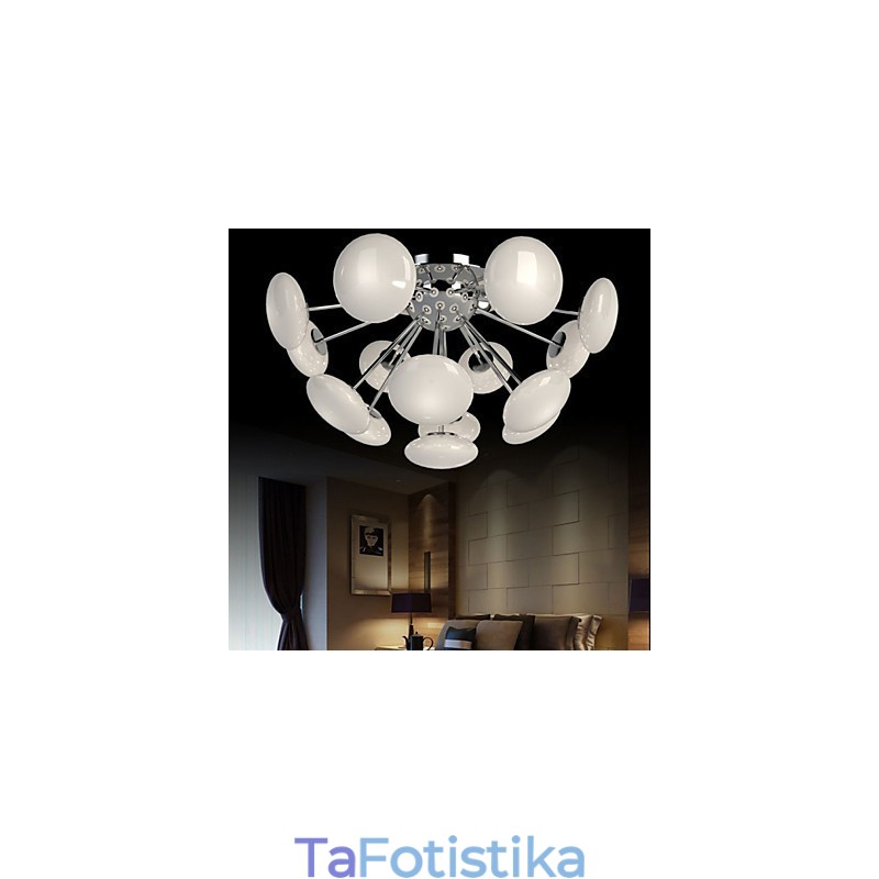 Κρεμαστό φωτιστικό ModernYestaurant Απλό κυκλικό γυάλινο φωτιστικό σε ευρωπαϊκό στιλ
