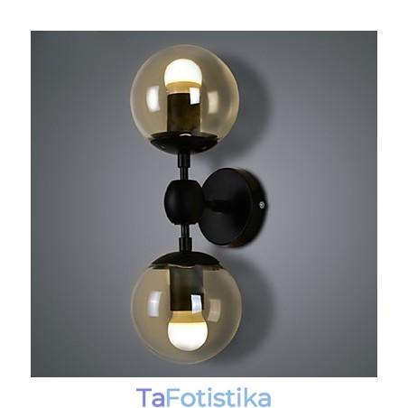 Απλίκες Τοίχου Γυάλινη μπάλα Rustic Lodge Metal Απλίκες Τοίχου Γυάλινη μπάλα Rustic Lodge Metal