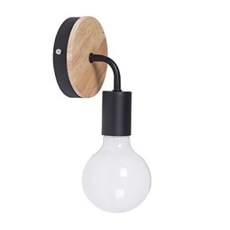 110V 220V IRON Edison Φωτιστικό τοίχου εσωτερικού χώρου Κλιμακοστάσια διαδρόμου Σκάλα Φωτιστικό Απλίκα Μαύρο Λευκό