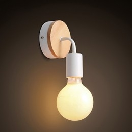 110V 220V IRON Edison Φωτιστικό τοίχου εσωτερικού χώρου Κλιμακοστάσια διαδρόμου Σκάλα Φωτιστικό Απλίκα Μαύρο Λευκό