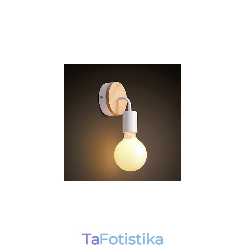 110V 220V IRON Edison Φωτιστικό τοίχου εσωτερικού χώρου Κλιμακοστάσια διαδρόμου Σκάλα Φωτιστικό Απλίκα Μαύρο Λευκό