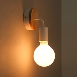 110V 220V IRON Edison Φωτιστικό τοίχου εσωτερικού χώρου Κλιμακοστάσια διαδρόμου Σκάλα Φωτιστικό Απλίκα Μαύρο Λευκό