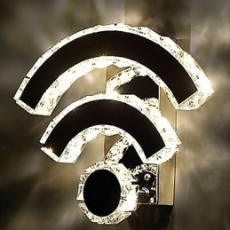 WIFI Κρυστάλλινες Απλίκες Τοίχου Crystal Modern Contemporary Bed Living Hotel Metal