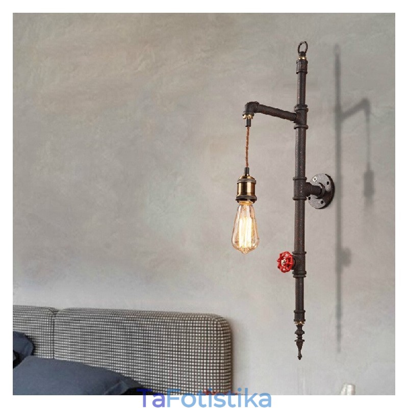 The Pipe Wall Of Rural Creative ρετρό επιτοίχιο φωτιστικό πυραύλων