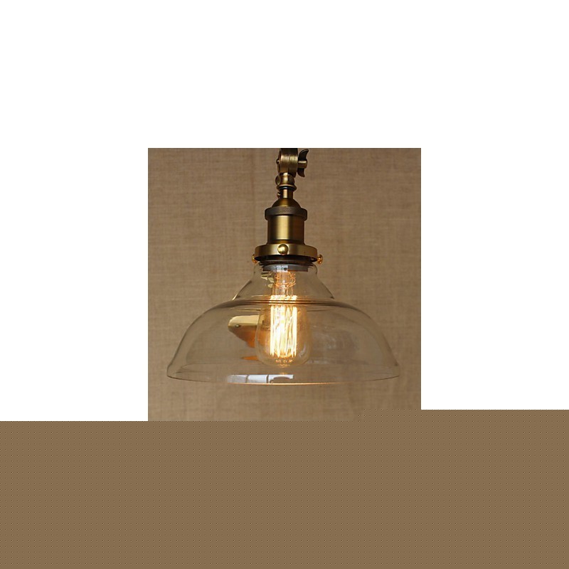 Φωτιστικό τοίχου κρεβατοκάμαρας The Iron Glass Bronze Brass Style Retro Creative American Country Hall