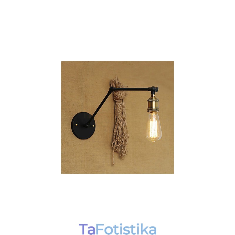Μια απλή μοντέρνα αμερικανική χώρα χωρίς το σιδερένιο βραχίονα από σκιά φωτιστικού τοίχου καθρέφτη