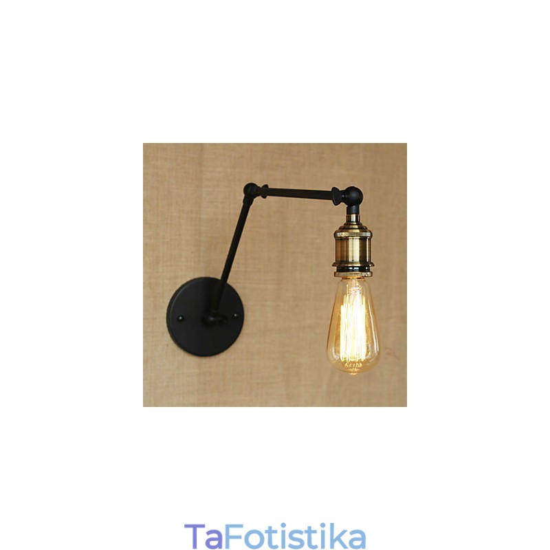 Μια απλή μοντέρνα αμερικανική χώρα χωρίς το σιδερένιο βραχίονα από σκιά φωτιστικού τοίχου καθρέφτη