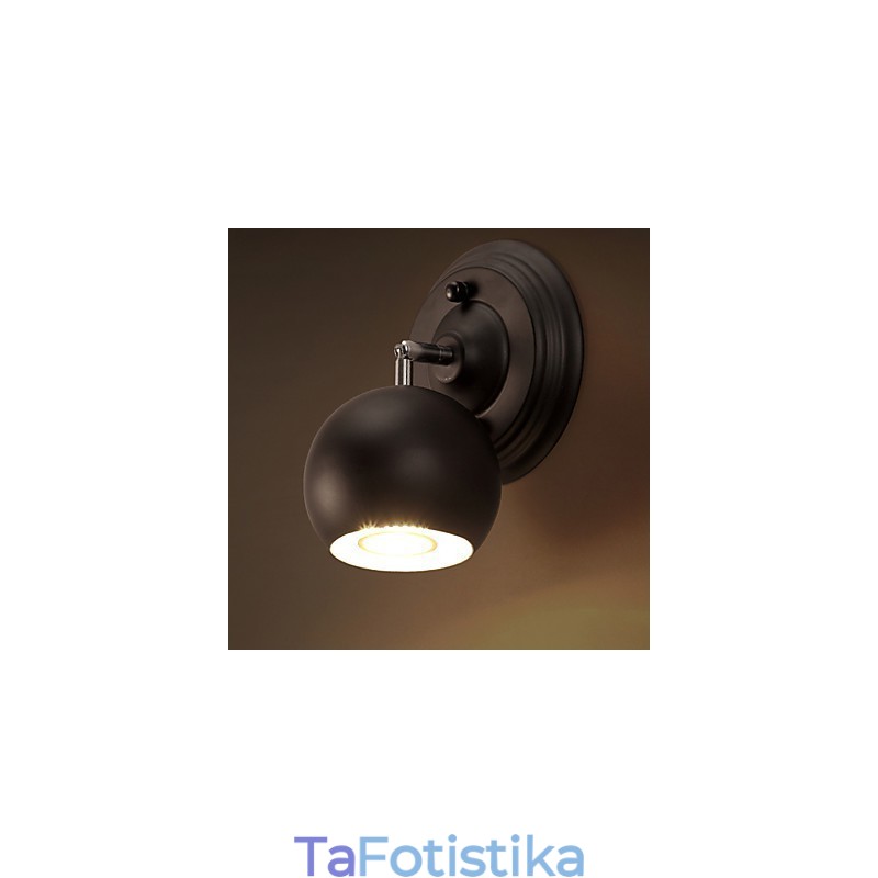 Επιτοίχιο φωτιστικό Loft Creative από σφυρήλατο σίδερο που αποκαθιστά τα φώτα της αρχαίας εποχής