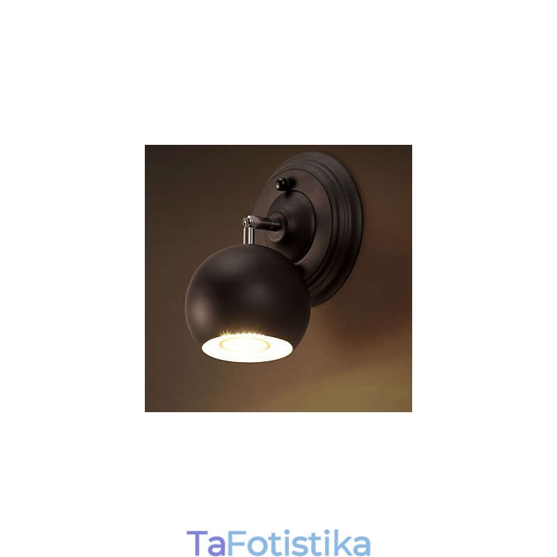Επιτοίχιο φωτιστικό Loft Creative από σφυρήλατο σίδερο που αποκαθιστά τα φώτα της αρχαίας εποχής