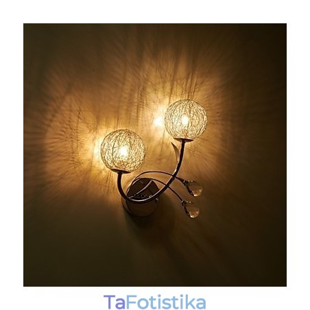 Απλίκες τοίχου Crystal Mini Style Modern Contemporary Metal