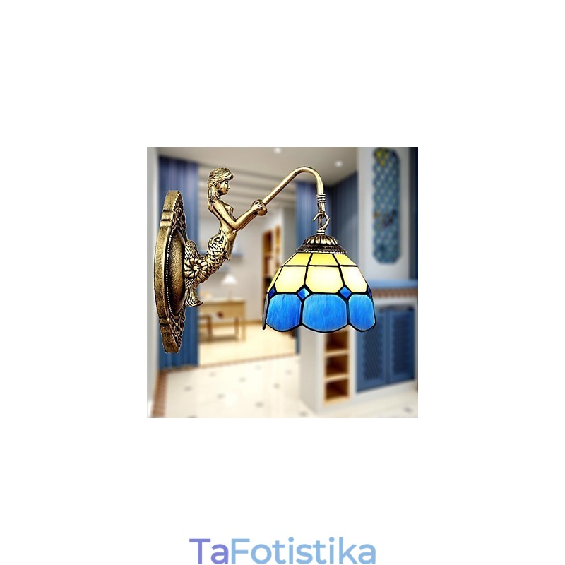 Europe Type Restoring Ancient Ways Φωτιστικό τοίχου Δημιουργικά μεσογειακά γυάλινα φώτα