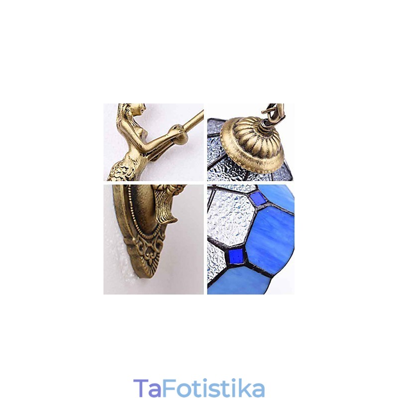 Europe Type Restoring Ancient Ways Φωτιστικό τοίχου Δημιουργικά μεσογειακά γυάλινα φώτα