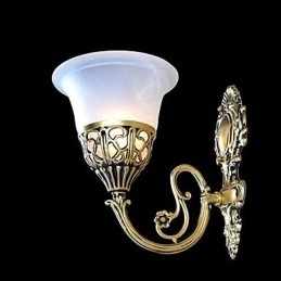 Χάλκινες Απλίκες Τοίχου Φωτιστικά Moire Glass European Retro Classic 220V