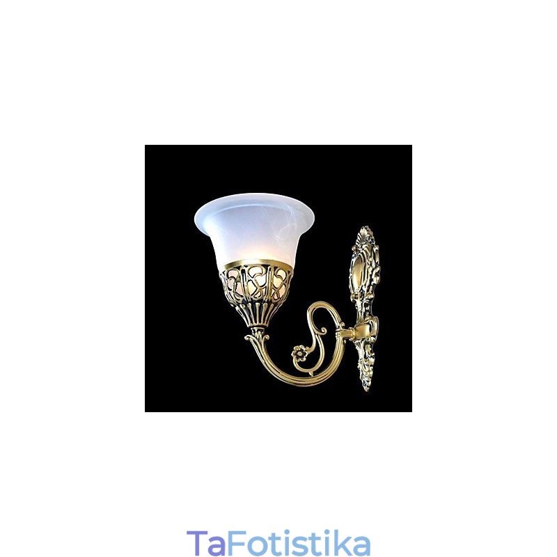 Χάλκινες Απλίκες Τοίχου Φωτιστικά Moire Glass European Retro Classic 220V