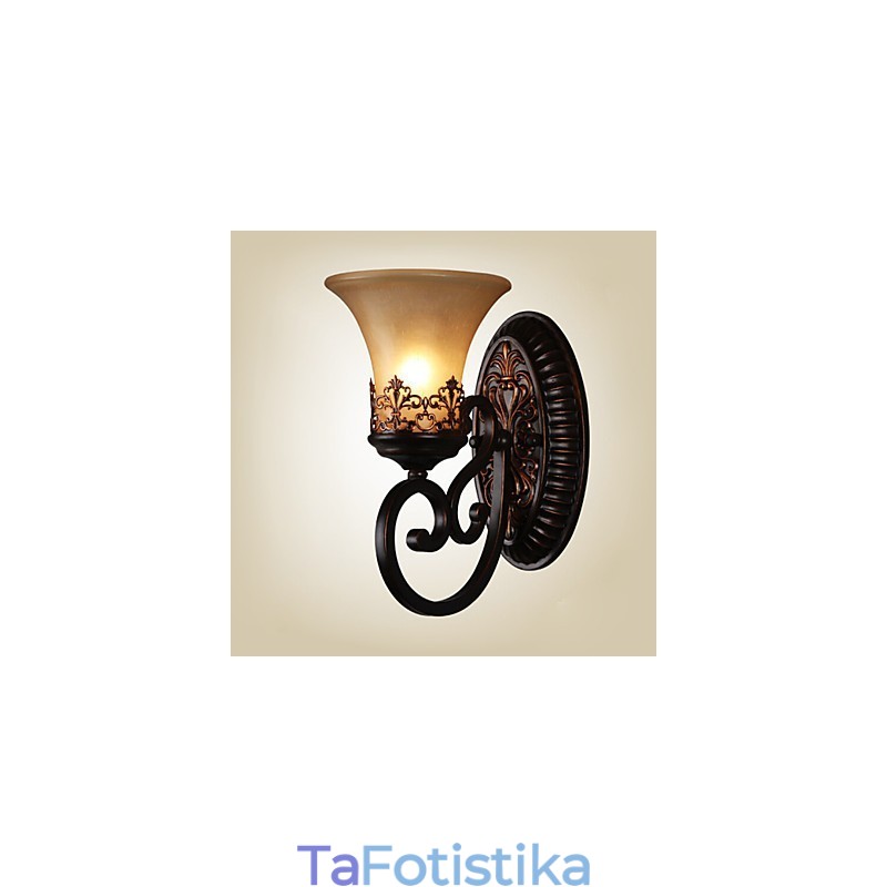Vintage Επιτοίχια Φωτιστικά 1 Φωτιστικό με Υλικό Ρητίνης Γυάλινη Σκιά Κρεβάτι Δωμάτιο Σαλόνι Φώτα Διαδρόμου