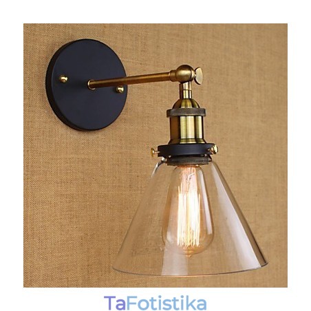 Industrial Bell Τύπος American Country Διακοσμητική Απλίκα Τοίχου Industrial Bell Τύπος American Country Διακοσμητική Απλίκα Τοίχου