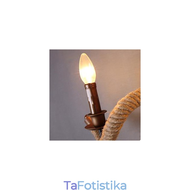 Συμφωνημένο Φωτιστικό Σκάλας Μπαλκονιού Φωτιστικό τοίχου με στριφτό σχοινί