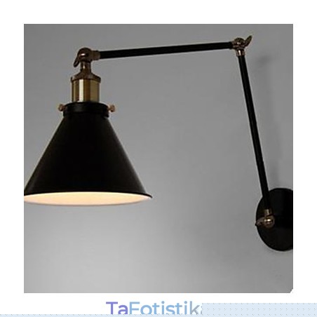 Φωτιστικό διπλού τοίχου Industrial Nostalgia Personality Loft Μαύρη Ομπρέλα Φωτιστικό διπλού τοίχου Industrial Nostalgia Personality Loft Μαύρη Ομπρέλα