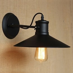 Retro Modern Creative Industrial Wind Black Paint Κατάστημα Αποθήκη Bar Cafe Hotel Σιδερένιο Επιτοίχιο Φωτιστικό