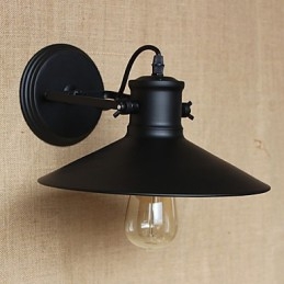 Retro Modern Creative Industrial Wind Black Paint Κατάστημα Αποθήκη Bar Cafe Hotel Σιδερένιο Επιτοίχιο Φωτιστικό