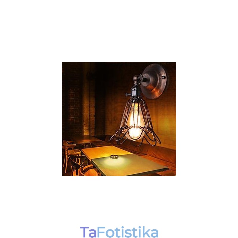Επιτοίχιο φωτιστικό μικρού κλουβιού Βιομηχανικό στυλ Αποκατάσταση αρχαίων τρόπων διαδρόμου Φωτιστικά και φανάρια διαδρόμου