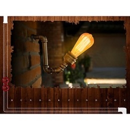 American Village Loft Industrial Edison Style Vintage Φωτιστικό Τοίχου Ρετρό Φωτιστικό Σωλήνα νερού Απλίκα τοίχου