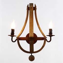 Απλίκες τοίχου Mini Style Rustic Lodge Wood Bamboo