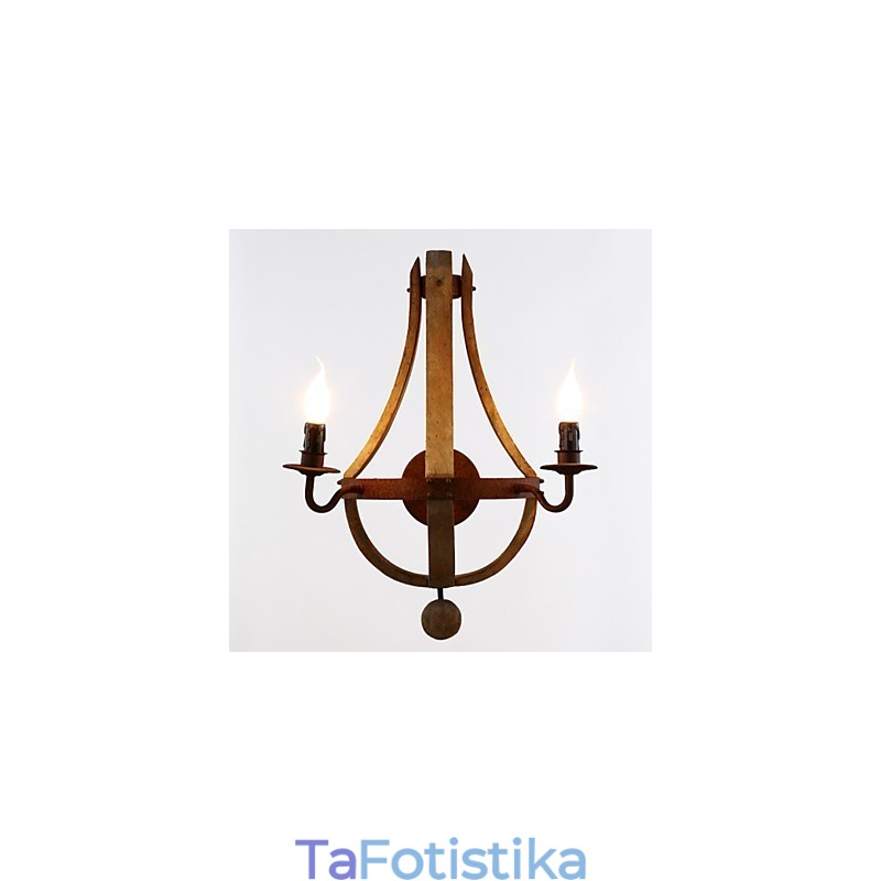 Απλίκες τοίχου Mini Style Rustic Lodge Wood Bamboo