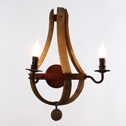 Απλίκες τοίχου Mini Style Rustic Lodge Wood Bamboo