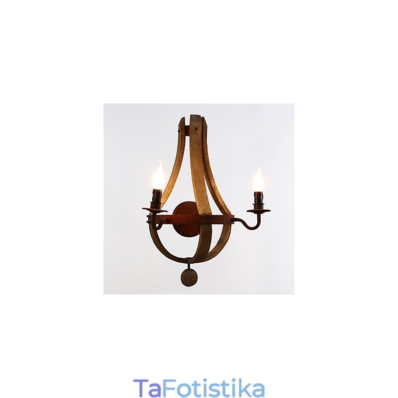 Απλίκες τοίχου Mini Style Rustic Lodge Wood Bamboo