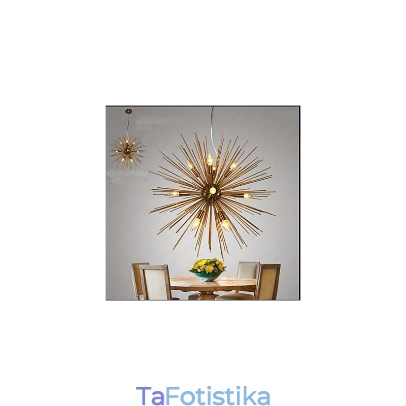 Retro Imitation Copper Creative σειρά 12 Chandelier