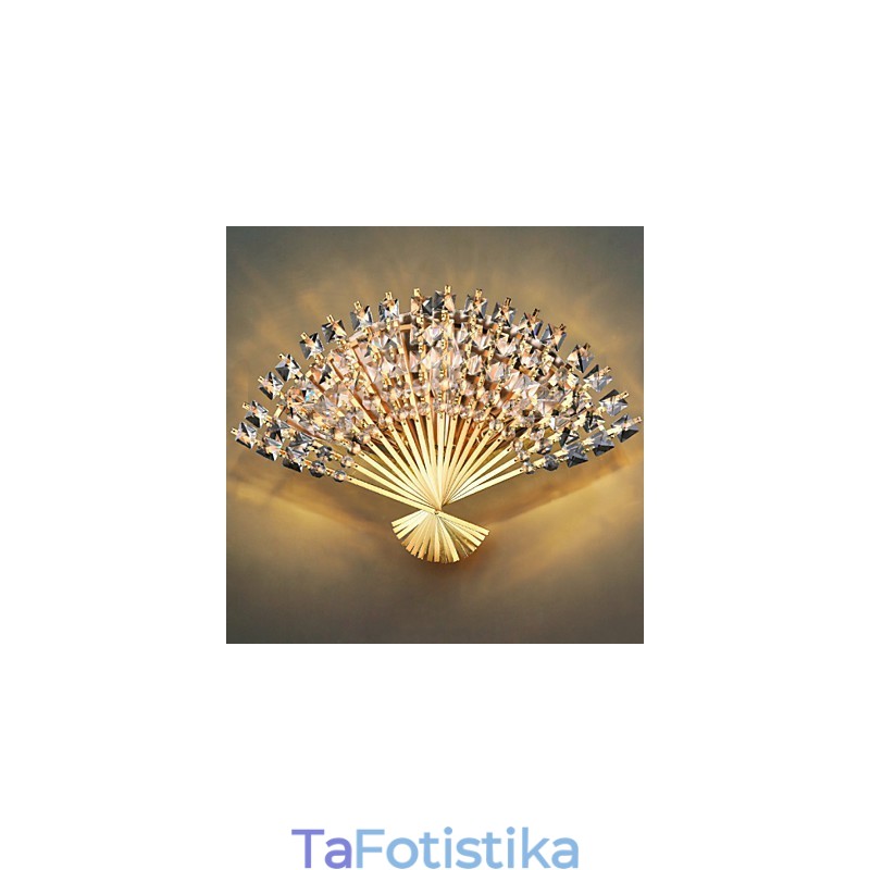 Ημέρα του Αγίου Βαλεντίνου The Fan Wall Decoration Gifts Modern and Contracted Crystal Wall Light Light