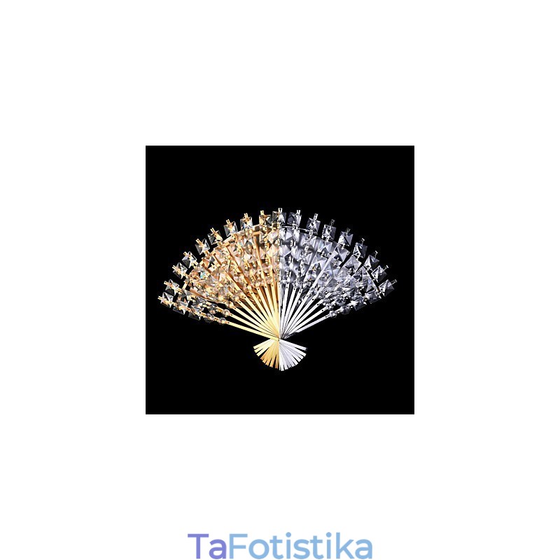 Ημέρα του Αγίου Βαλεντίνου The Fan Wall Decoration Gifts Modern and Contracted Crystal Wall Light Light
